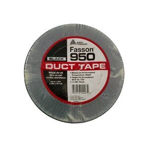 NEW AVERY DENNISON FASSON 950 Duct Tape Black (1.88 x 60.01 yd) Made in USA
